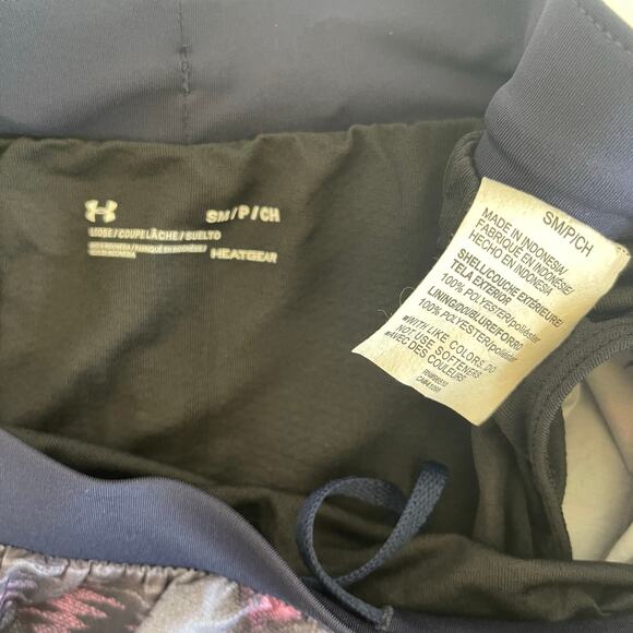 Under Armour Fly by 2.0 Shorts Midnight Navy/Jellyfish Reflective NEW - Size S - Picture 4 of 5